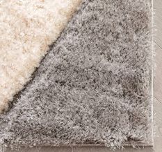 Modern Grey Geometric Bedroom Rug